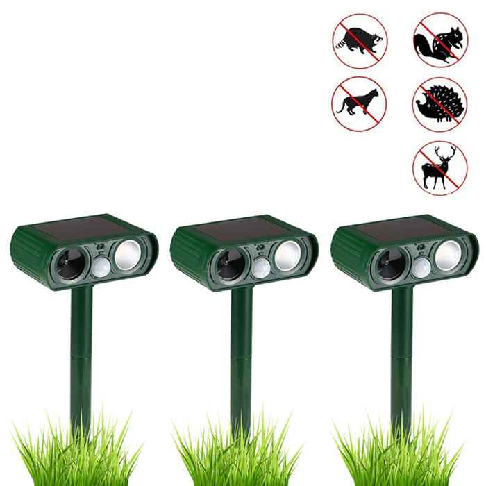 Solar Power Ultrasonic Animal Repellent & Deterrent - FOFOPO