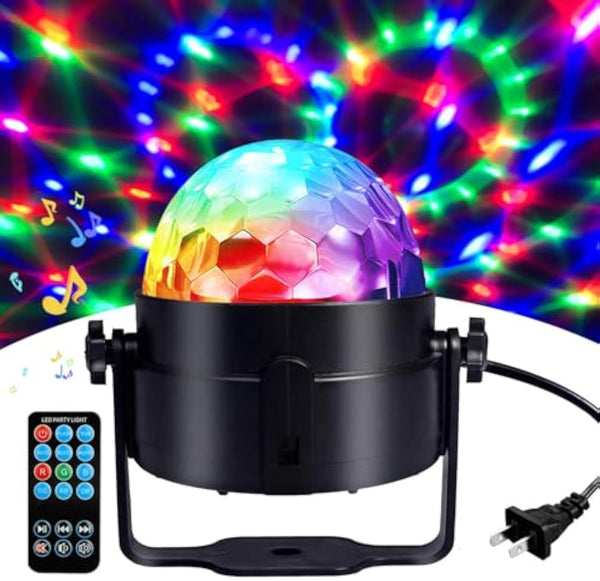 Remote control voice controlled RGB party light-C21