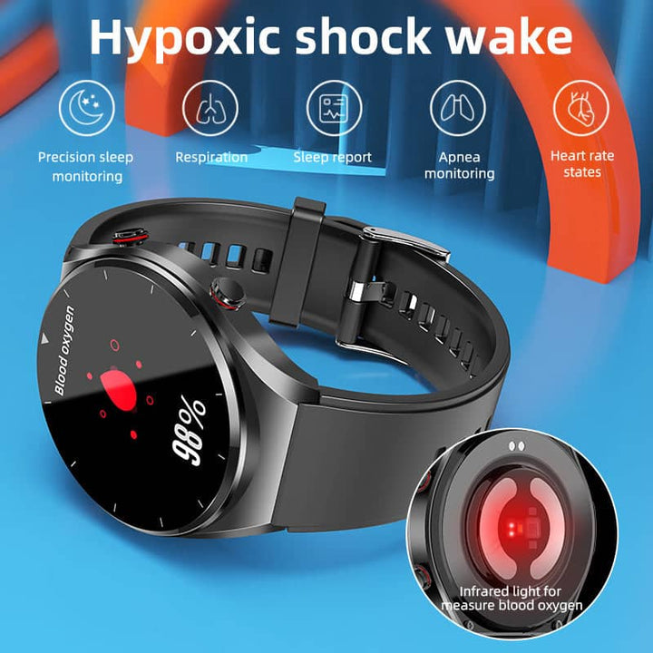 One-click Blood Glucose Blood Pressure ECG HRV Heart Measurement Suga Pro Health Smart Watch - FOFOPO