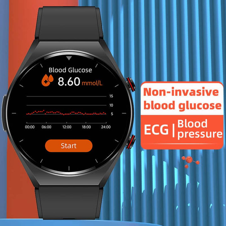 One-click Blood Glucose Blood Pressure ECG HRV Heart Measurement Suga Pro Health Smart Watch - FOFOPO