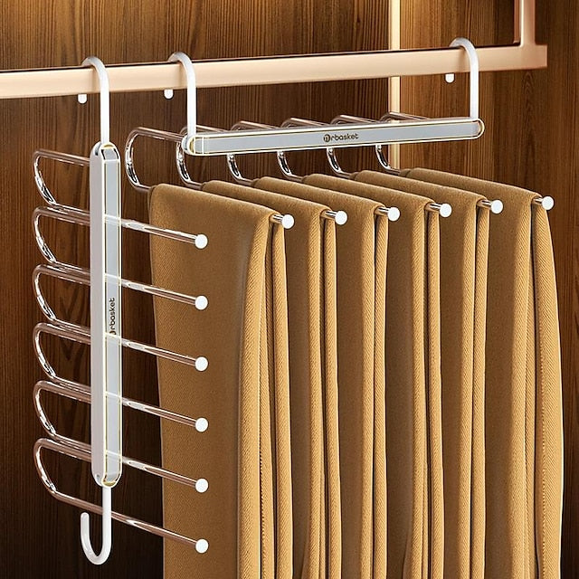 Folding Pant Rack Telescopic Multi-functional Pant Hanger Home Hanging Pant Special Pant Clip Wardrobe Storage Artifac - FOFOPO