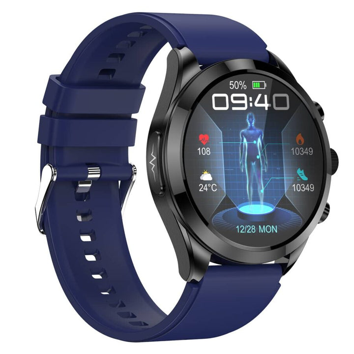 Non-invasive Blood Glucose Blood Pressure ECG/EKG HRV Monitoring Health Smart Watch - FOFOPO