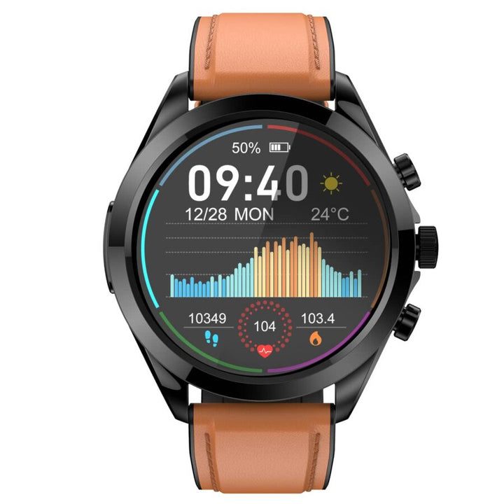 Non-invasive Blood Glucose Blood Pressure ECG/EKG HRV Monitoring Health Smart Watch - FOFOPO