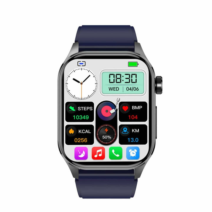 ECG Blood Sugar Blood Pressure Call Intelligent Health Management Smart Watch - FOFOPO