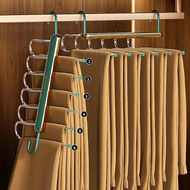 Folding Pant Rack Telescopic Multi-functional Pant Hanger Home Hanging Pant Special Pant Clip Wardrobe Storage Artifac - FOFOPO