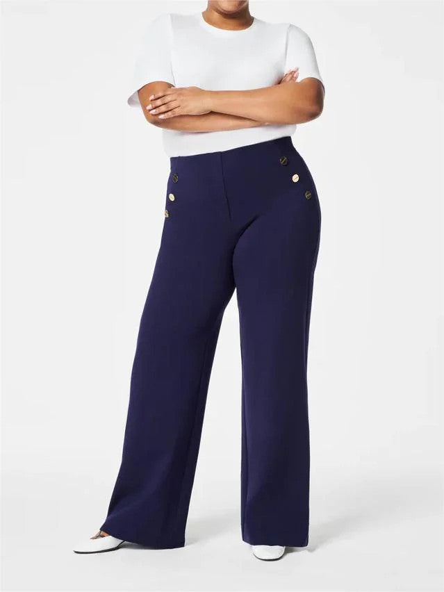 Tummy Control Button Wide Leg Pant(BUY 2 FREE SHIPPING) - FOFOPO