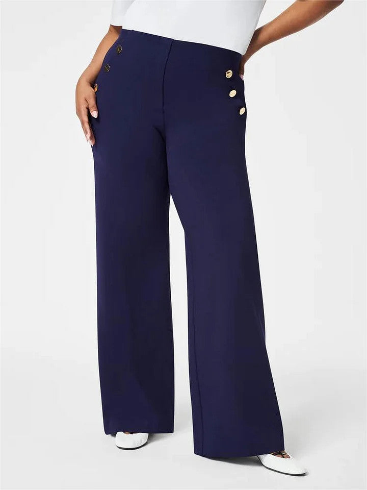 Tummy Control Button Wide Leg Pant(BUY 2 FREE SHIPPING) - FOFOPO