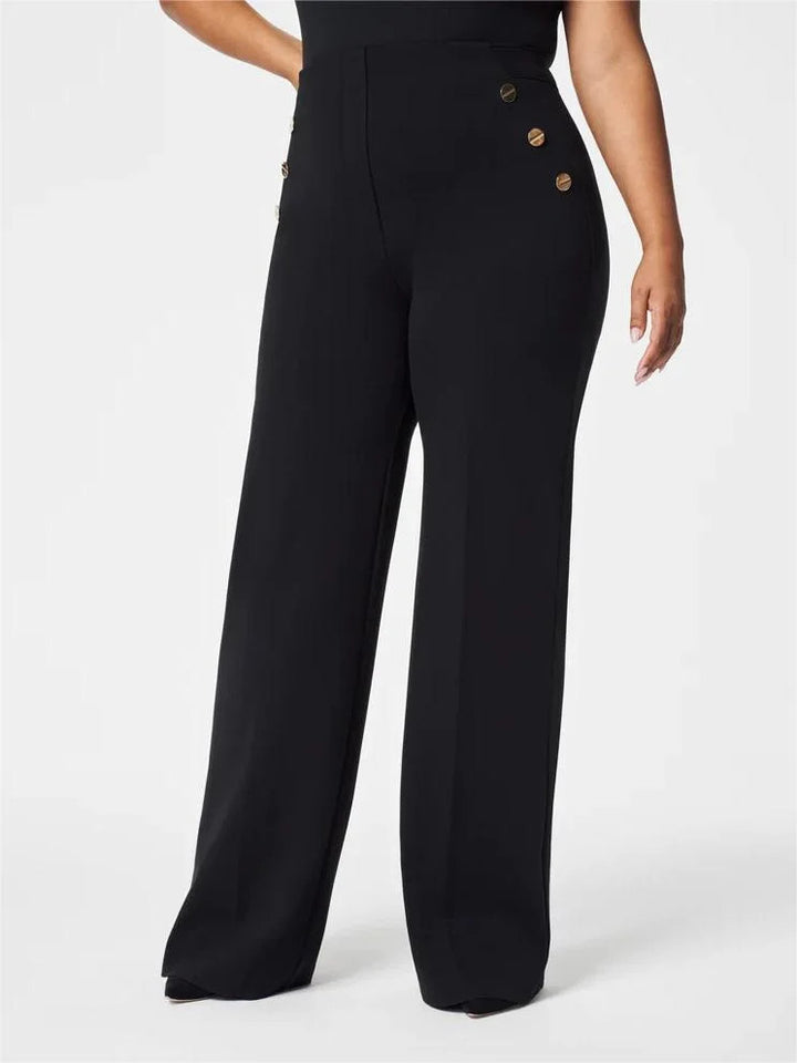 Tummy Control Button Wide Leg Pant(BUY 2 FREE SHIPPING) - FOFOPO