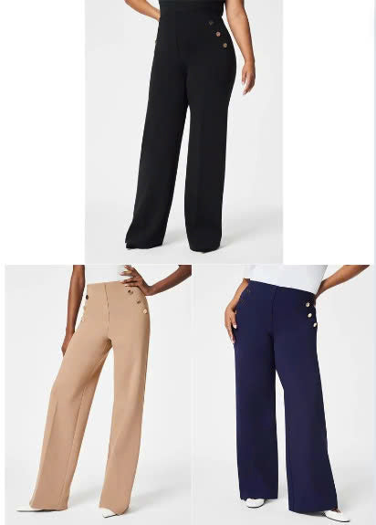 Tummy Control Button Wide Leg Pant(BUY 2 FREE SHIPPING) - FOFOPO