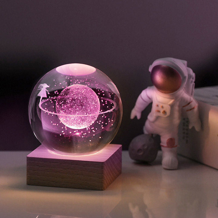 3D Galaxy Crystal Ball Nightlight Decorlamp - FOFOPO