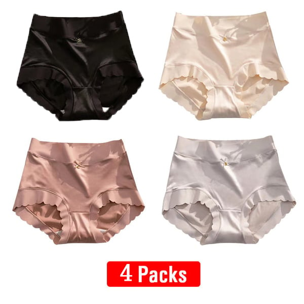 Premium Satin Antibacterial Ice Silk Moisture-absorbing Panties - FOFOPO