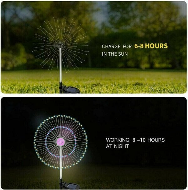 Waterproof Solar Garden Fireworks Lamp - FOFOPO