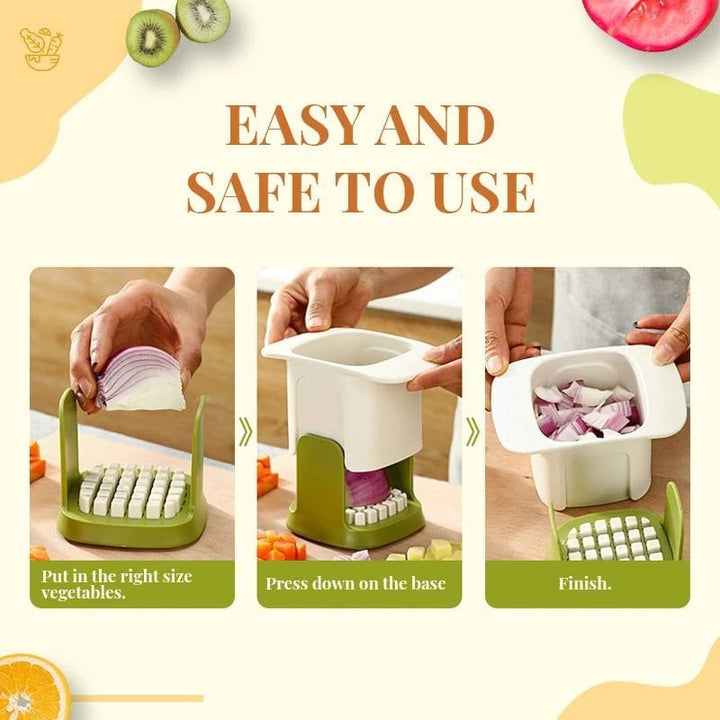 🎁2-in-1 Vegetable Chopper Dicing & Slitting - FOFOPO