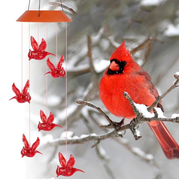 Solar Cardinal Wind Chime Light - FOFOPO