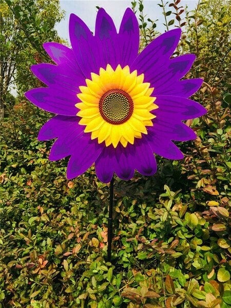 Super Big Sales -Sunflower windmill-for Decoration Outside Yard Garden Lawn - FOFOPO