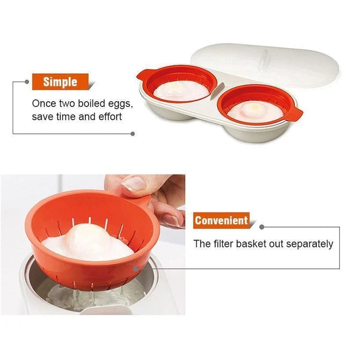 Portable egg cooker for microwave - FOFOPO