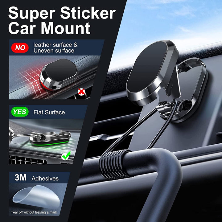 Metal Strong Magnetic Folding Phone Holder for Car - FOFOPO