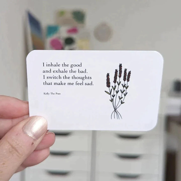 Anxiety Relief Pocket Poems/Anxiety Affirmations Card Pack - FOFOPO