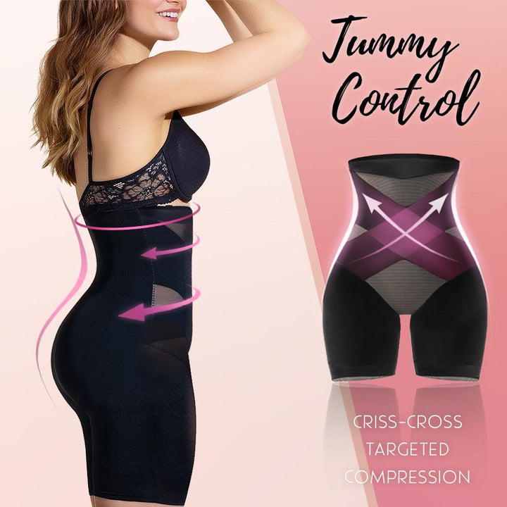 NEW CROSS COMPRESSION ABS & BOOTY HIGH WAISTED SHAPER - FOFOPO