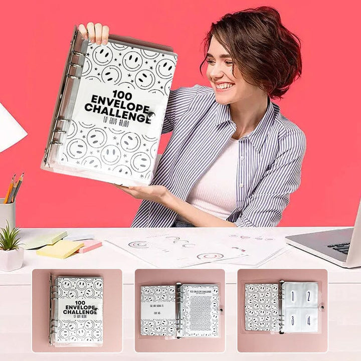 100 Envelope Savings Challenge Binder - FOFOPO