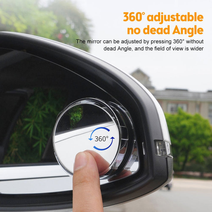 Suction Cup Car Convex Blind Spot Mirror (1 Set / 2 Pcs) - FOFOPO