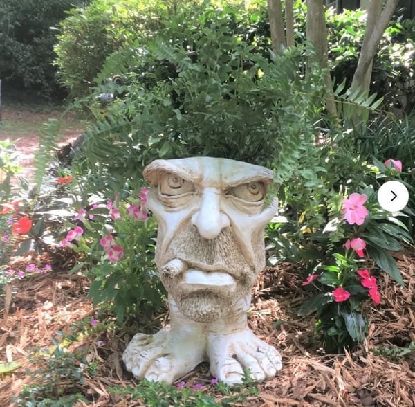 Mugglys Face Statue Planter - FOFOPO