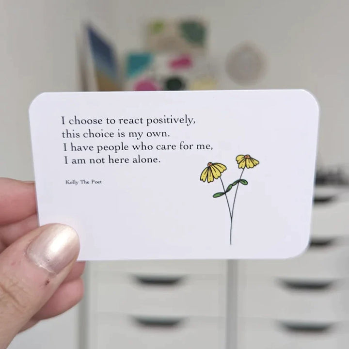 Anxiety Relief Pocket Poems/Anxiety Affirmations Card Pack - FOFOPO