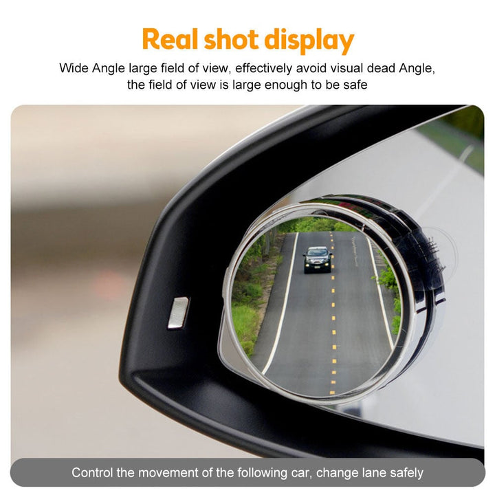 Suction Cup Car Convex Blind Spot Mirror (1 Set / 2 Pcs) - FOFOPO