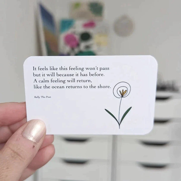 Anxiety Relief Pocket Poems/Anxiety Affirmations Card Pack - FOFOPO