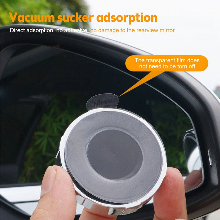 Suction Cup Car Convex Blind Spot Mirror (1 Set / 2 Pcs) - FOFOPO