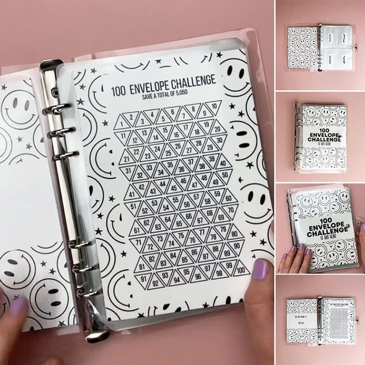 100 Envelope Savings Challenge Binder - FOFOPO