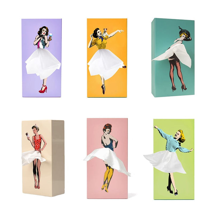 Flying Skirt Tissue Box - FOFOPO