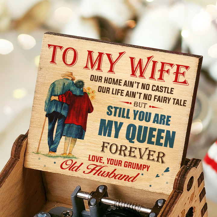 You Are My Queen Forever - Gift For Couples, Husband Wife - Music Box - FOFOPO