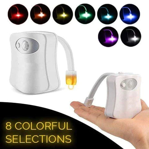 Toilet night light - Motion sensor activated - LED light - 8 colors - 16 colors - FOFOPO