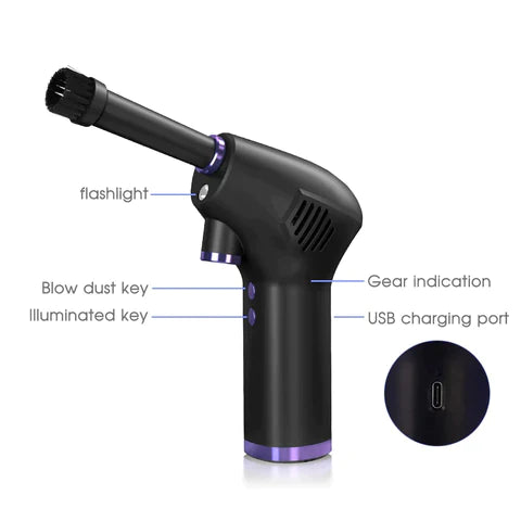 Cordless Air Duster for Computer Cleaning - FOFOPO