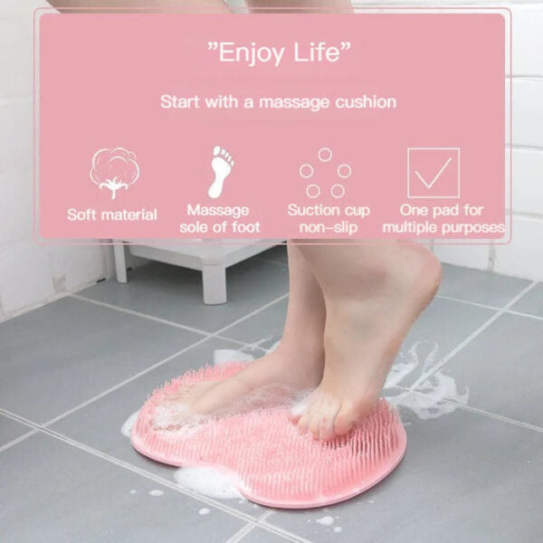 Shower Foot & Back Scrubber, Massage Pad - FOFOPO