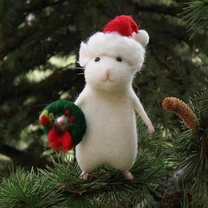 🐭Cute Felt Mouse Ornament - FOFOPO