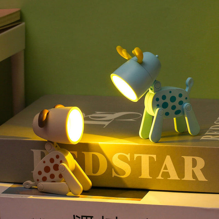 LED Cute Pet Night Light Decorative Ornament Gift Portable Mini Phone Holder Creative Led Desk Lamp - FOFOPO