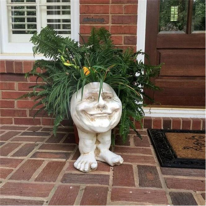 Mugglys Face Statue Planter - FOFOPO