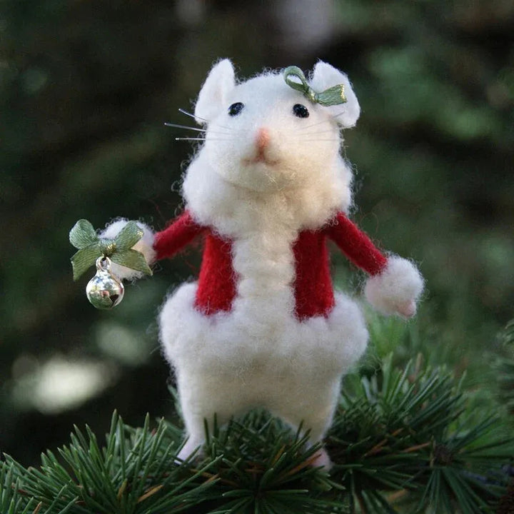 🐭Cute Felt Mouse Ornament - FOFOPO