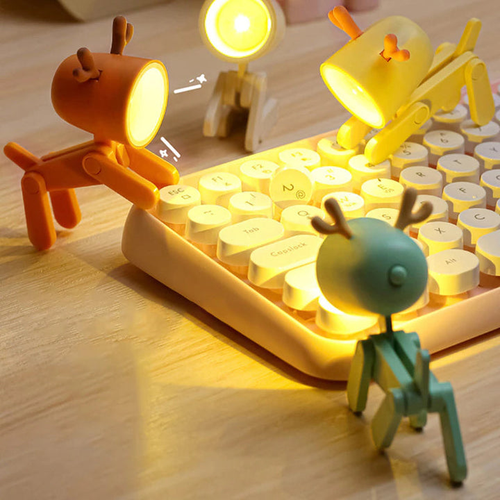 LED Cute Pet Night Light Decorative Ornament Gift Portable Mini Phone Holder Creative Led Desk Lamp - FOFOPO