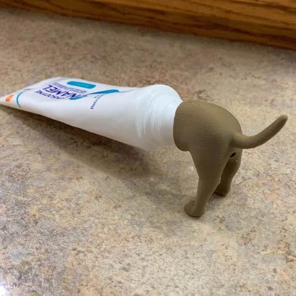 🐶 Pooping Dog Butt Toothpaste Topper | Funny Gift - FOFOPO