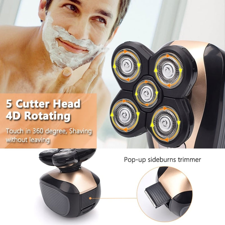 5 In 1 Multifunctional 4D Electric Shaver - FOFOPO