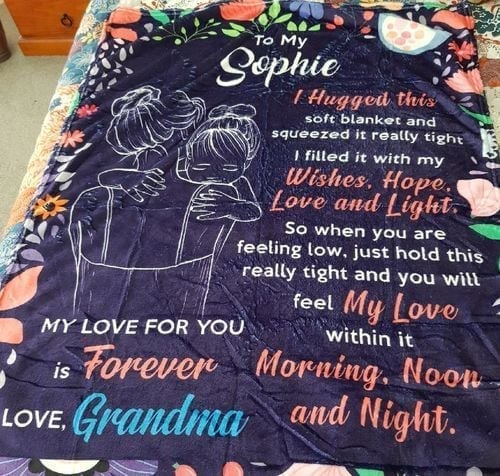 🎁Granddaughter's Gift-Sweet Words Blanket - FOFOPO