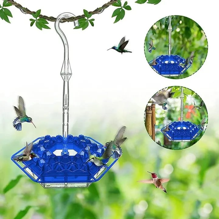 ANT PROOF HUMMINGBIRD FEEDER OUTDOOR HANGING PERCH - FOFOPO