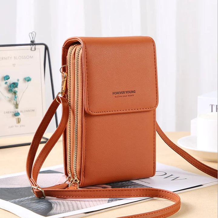 Large Capacity Elegant Crossbody Touch Screen Phone Bag - FOFOPO