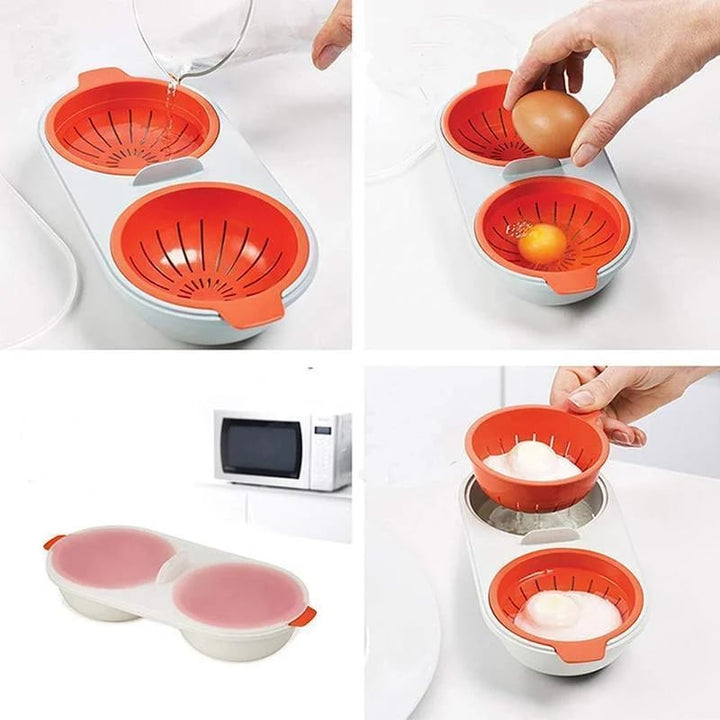 Portable egg cooker for microwave - FOFOPO