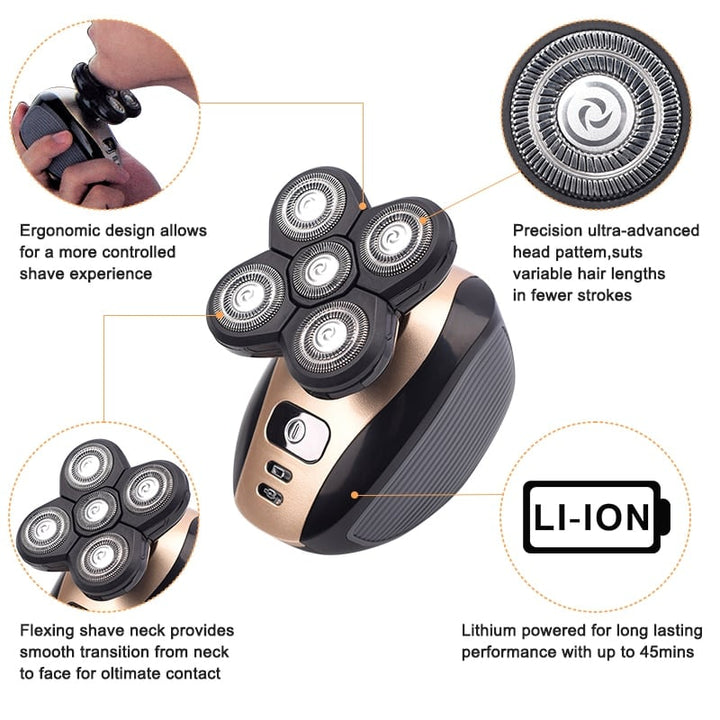 5 In 1 Multifunctional 4D Electric Shaver - FOFOPO