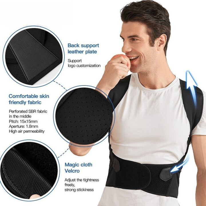 Adjustable Back Posture Belt Office Home Gym Unisex - FOFOPO