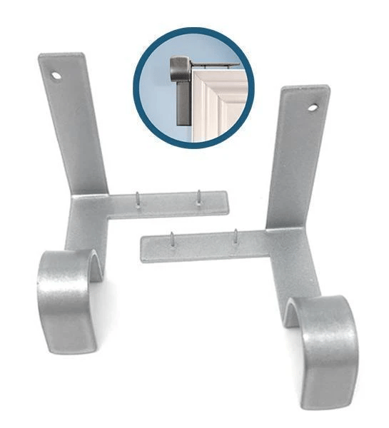 No Drill Curtain Rod Brackets Holders - FOFOPO